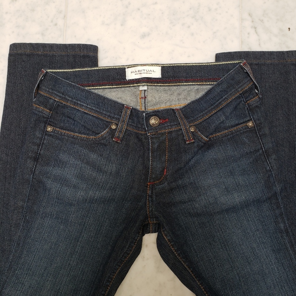 Habitual Deep End Dark Wash Ankle Jeans Sz 25